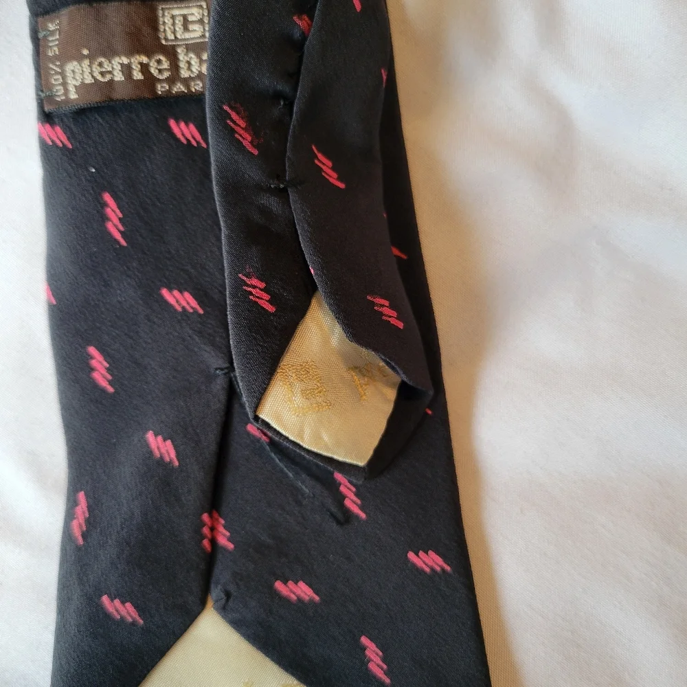Pierre Balmain Paris Silk Tie Luxury Designer Necktie for Men French Luxury